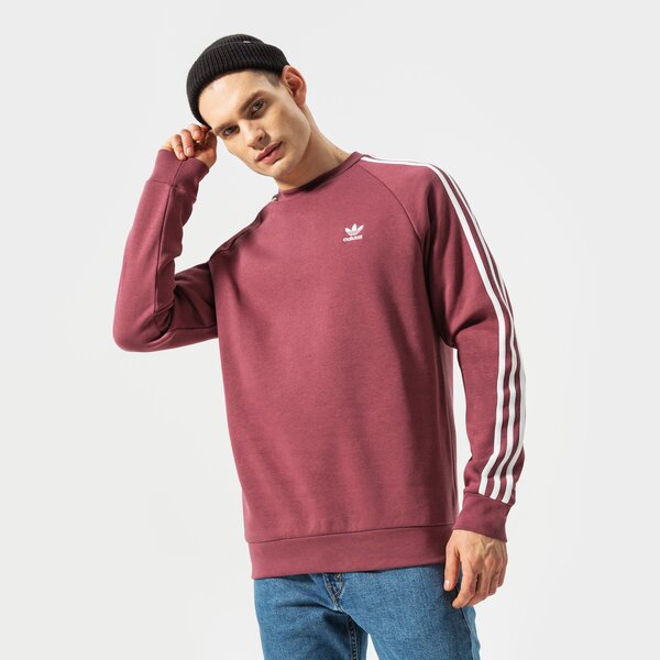 Мъжки суичър ADIDAS СУИТЧЪР 3-STRIPES CREW he9484 цвят бордо