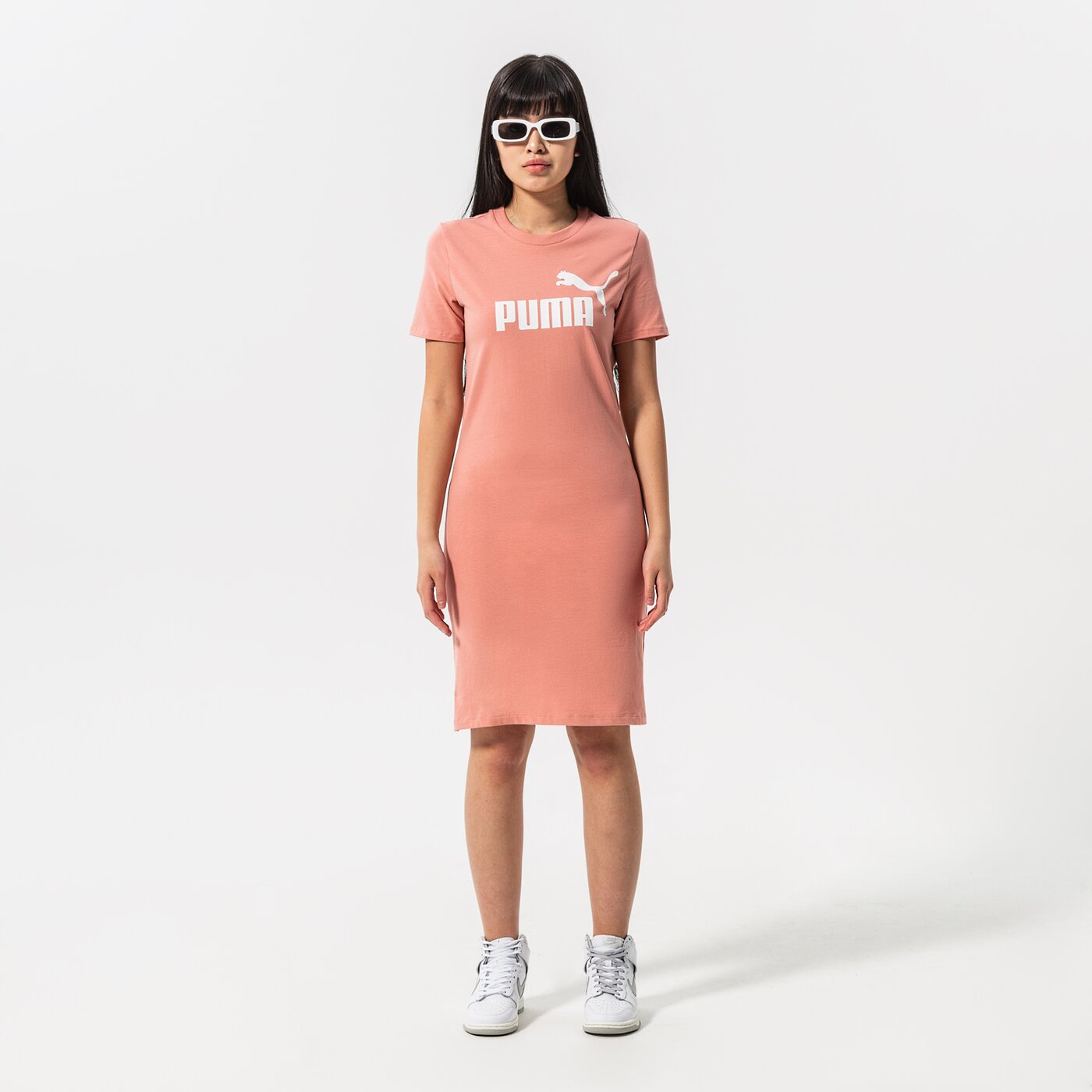 Дамски PUMA РОКЛЯ ESS SLIM 848349 63 цвят розов