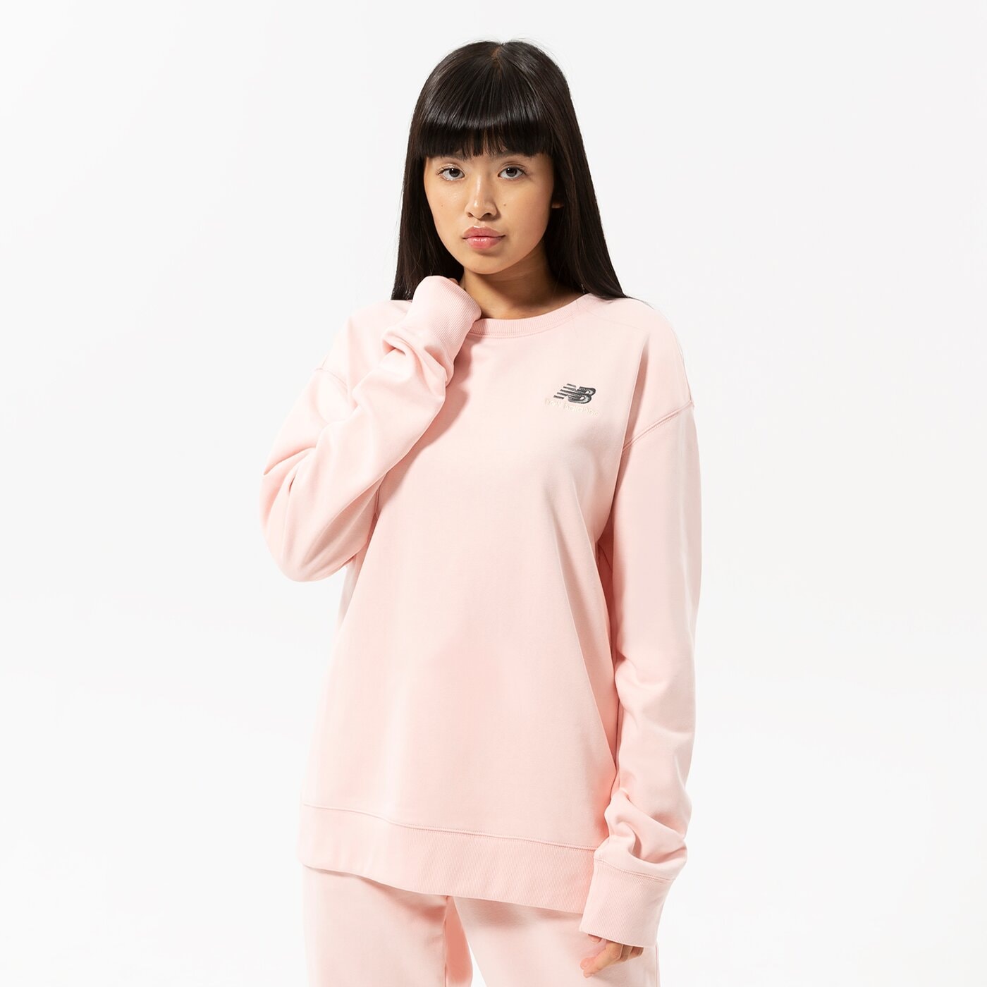 Мъжки суичър NEW BALANCE СУИТЧЪР NB ESSENTIALS UNI-SSENTIALS CREW ut21501pie цвят розов