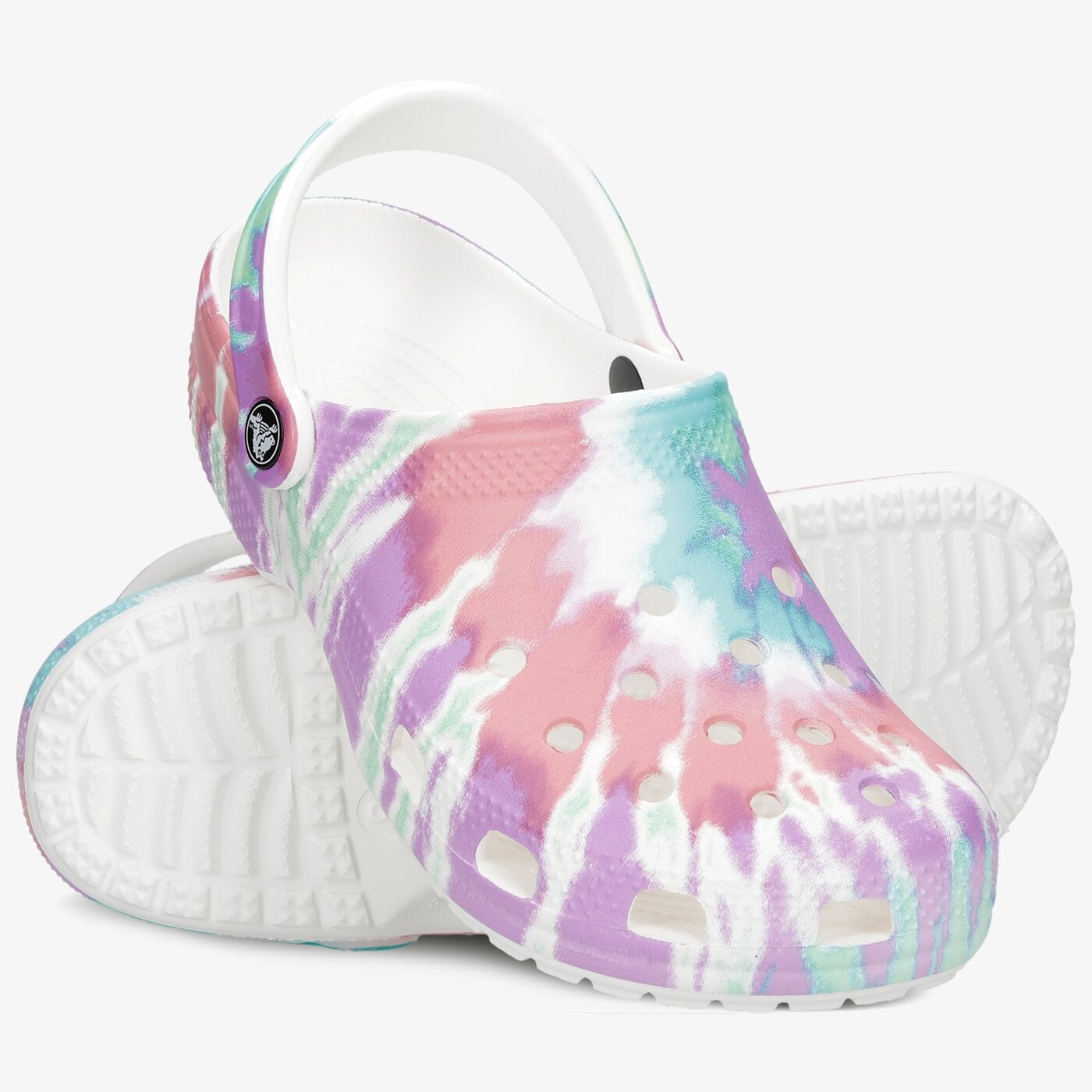 Дамски чехли и сандали CROCS CLASSIC TIE DYE 205453-6sn цвят многоцветен