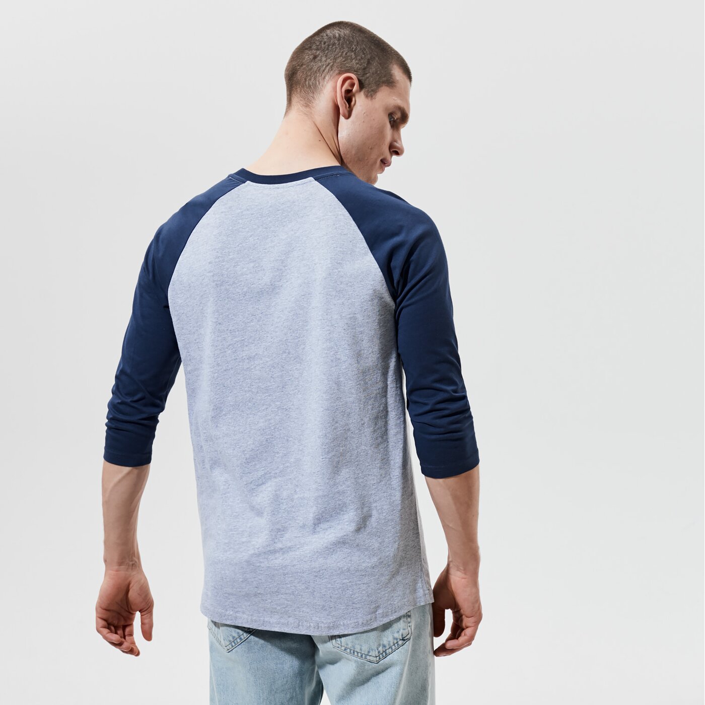 Мъжка тениска VANS ТЕНИСКА MN OTW RAGLAN ATHLETIC HEATHER/АНЦУГS BLUES vn000xxmkoo1 цвят сив