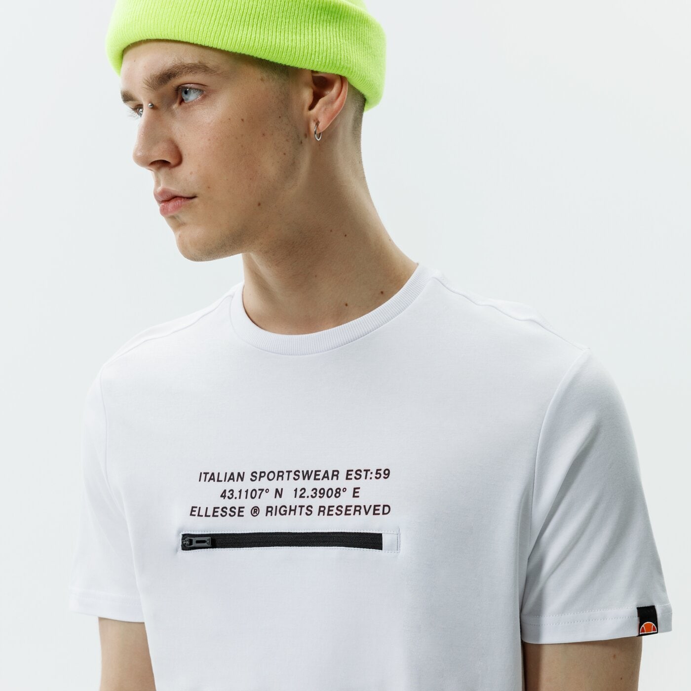 Мъжка тениска ELLESSE ТЕНИСКА PIEDMONT TEE WHT shi11160908 цвят бял