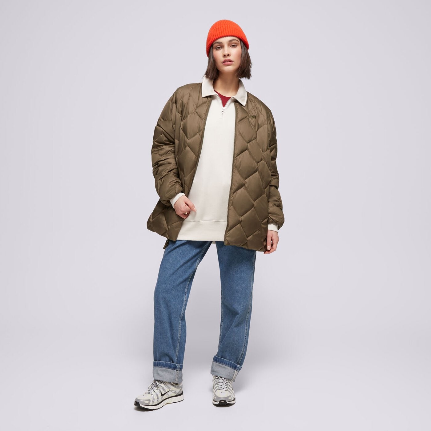 Дамско зимно яке NEW BALANCE ЯКЕ PINNACLE BOMBER FRENCH wj43503dmo цвят каки