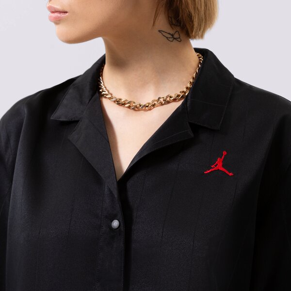 Дамска тениска JORDAN TSHIRT HERITAGE WOMEN'S WOVEN dm5228-010 цвят черен