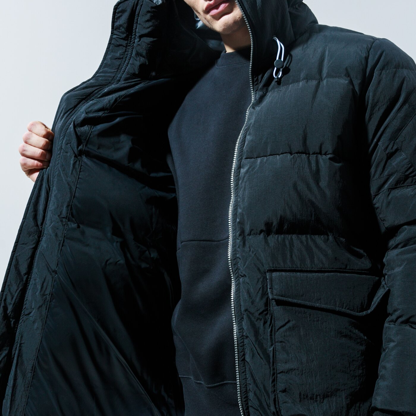 Мъжко зимно яке JORDAN ЯКЕ ЗИМНО M J DOWN PARKA ck6661-010 цвят черен