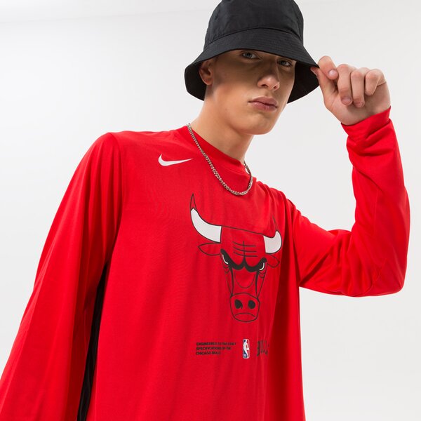 Мъжка тениска NIKE ТЕНИСКА CHI M NK DF LS ТОП PREGM NBA dn8120-657 цвят червен