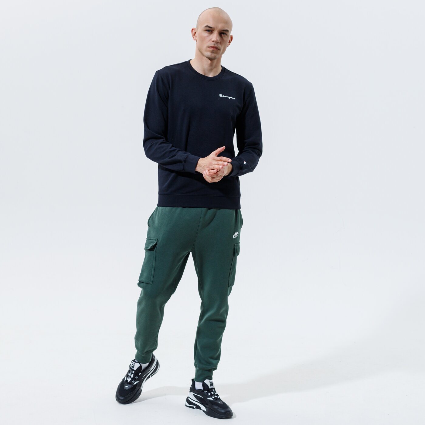 Мъжки суичър CHAMPION СУИТЧЪР CREWNECK SWEATSHIRT 214151kk001 цвят черен