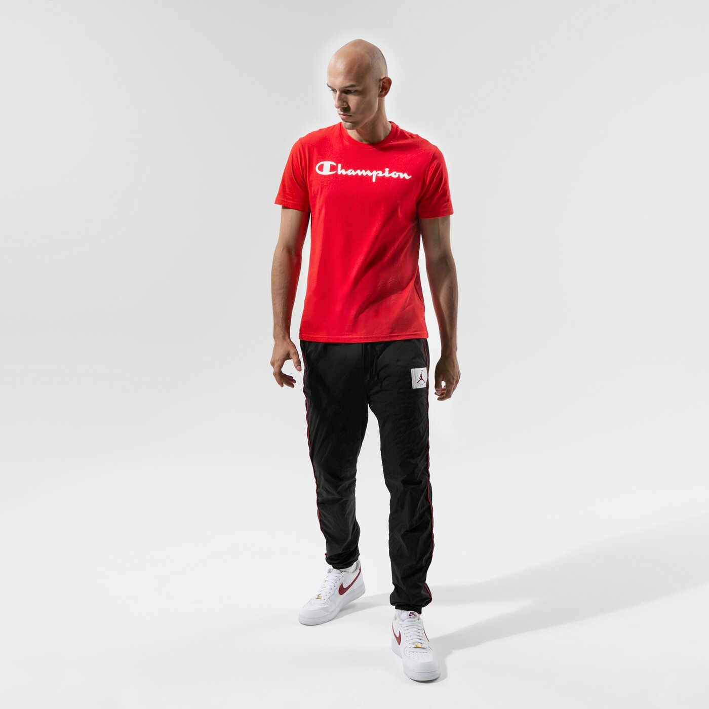 Мъжка тениска CHAMPION ТЕНИСКА CREWNECK ТЕНИСКА 216957rs046 цвят червен