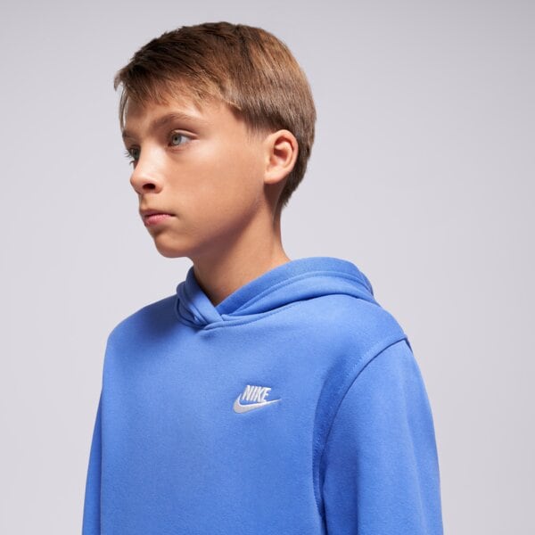 Детски суичър NIKE СУИТЧЪР С КАЧУЛКА K NSW CLUB FLC HDY LBR BOY fd3000-411 цвят син