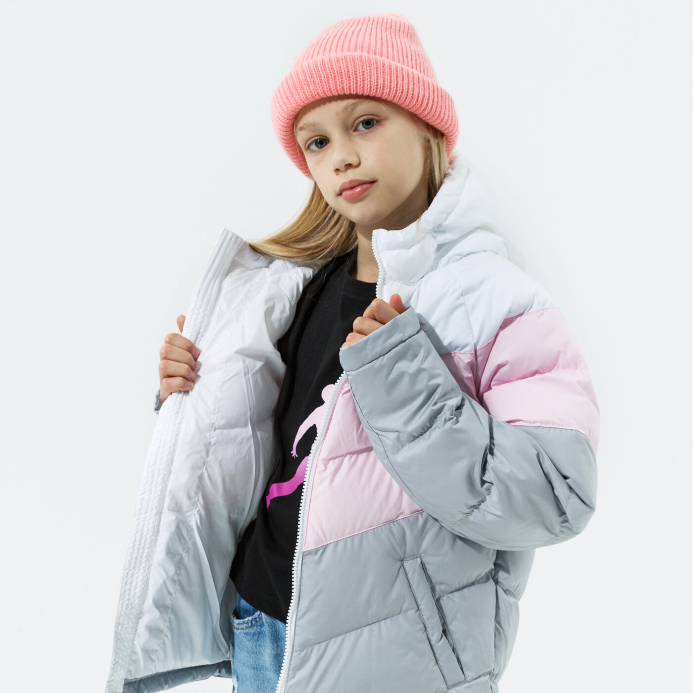 Детска преходно яке NIKE ЯКЕ ЗИМНО NIKE SPORTSWEAR GIRL cu9157-107 цвят розов