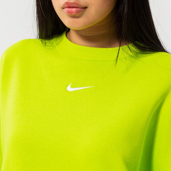 Дамски суичър NIKE СУИТЧЪР W NSW ESSNTL CLCTN FLC OS CRW dj7665-321 цвят зелен