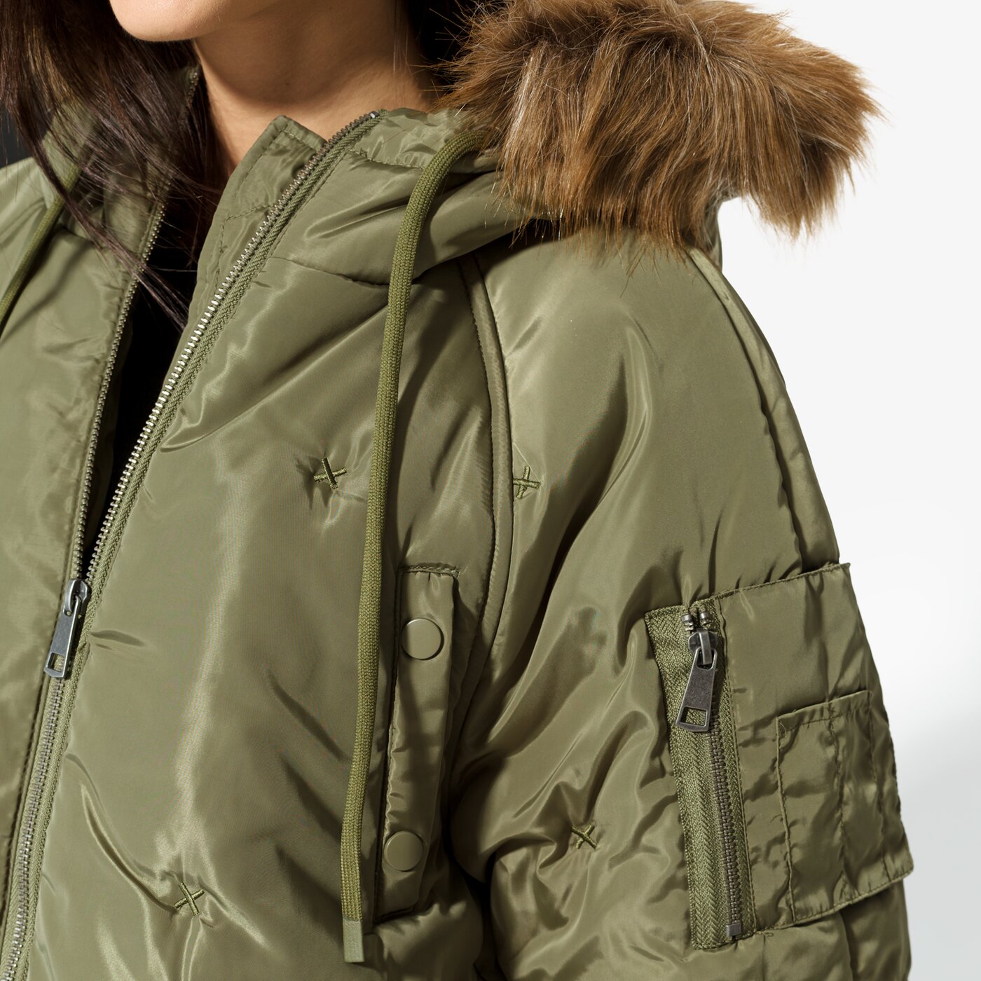 Дамско зимно яке CONFRONT ЯКЕ CIVET cf37kud29001 цвят каки