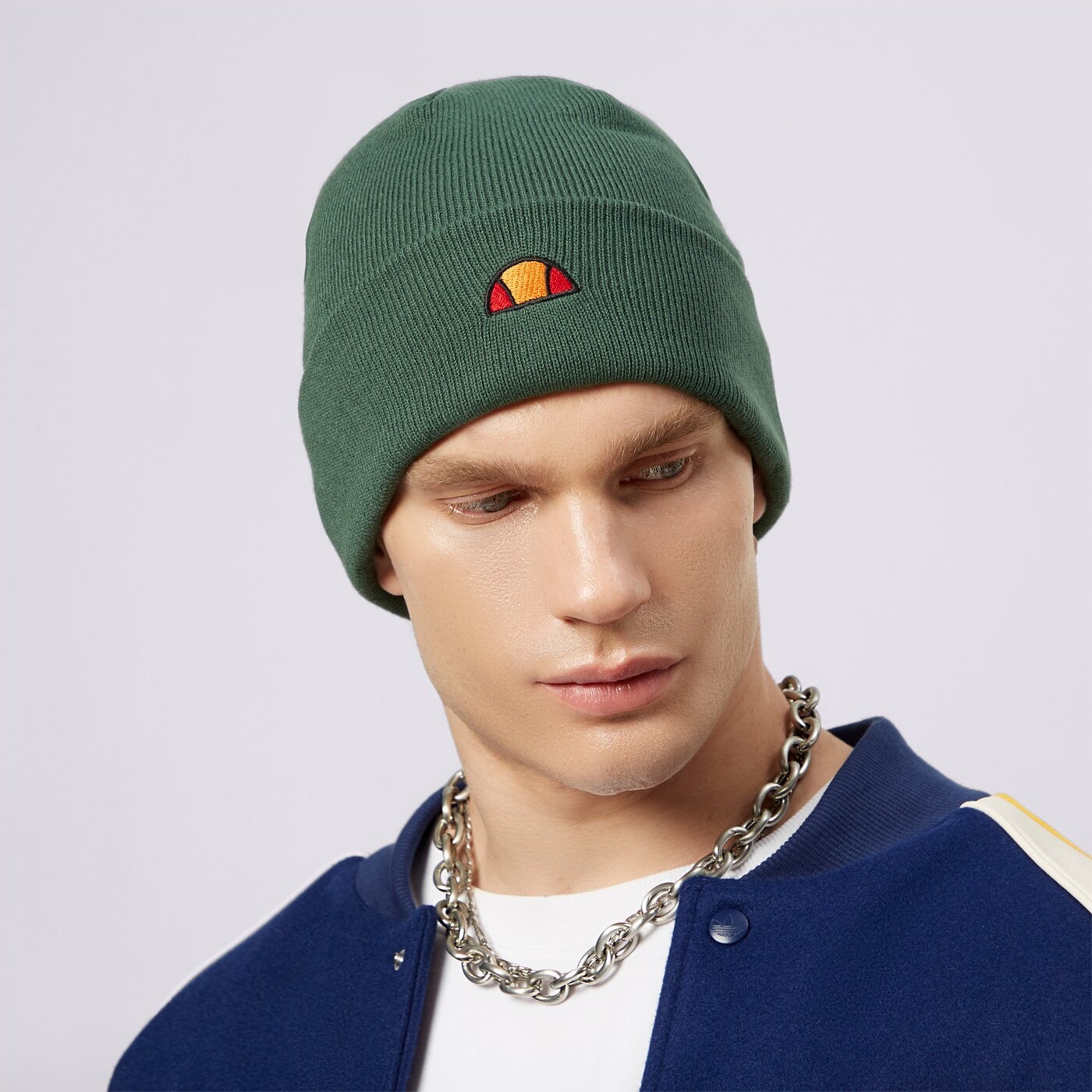 Дамска зимна шапка ELLESSE ШАПКА THAR BEANIE DGREEN sata2365502 цвят зелен