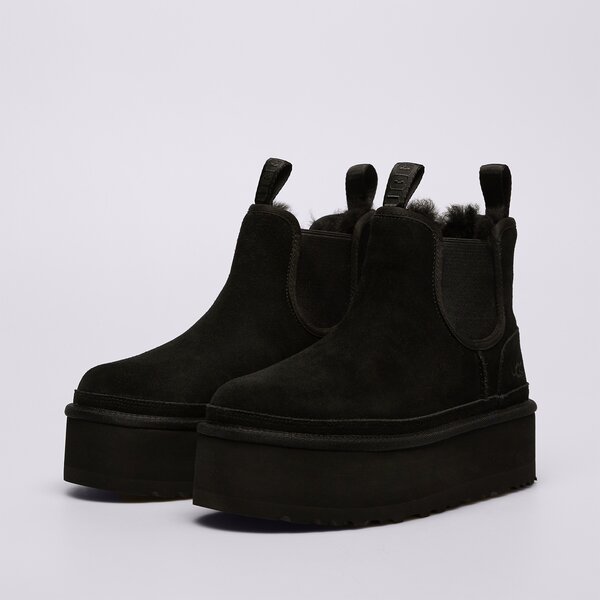 Дамски кежуал UGG NEUMEL PLATFORM CHELSEA 1134526-blk цвят черен