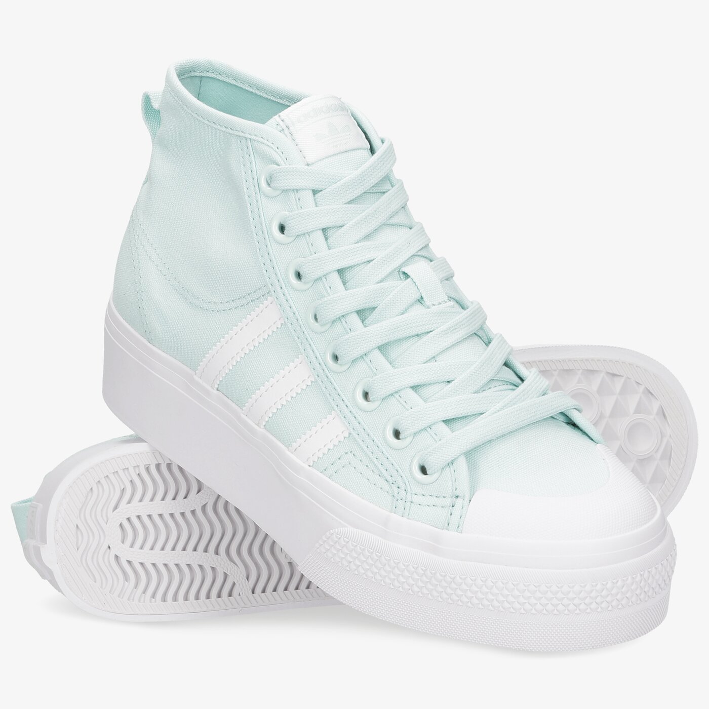 Дамски маратонки ADIDAS NIZZA PLATFORM MID W h02700 цвят син