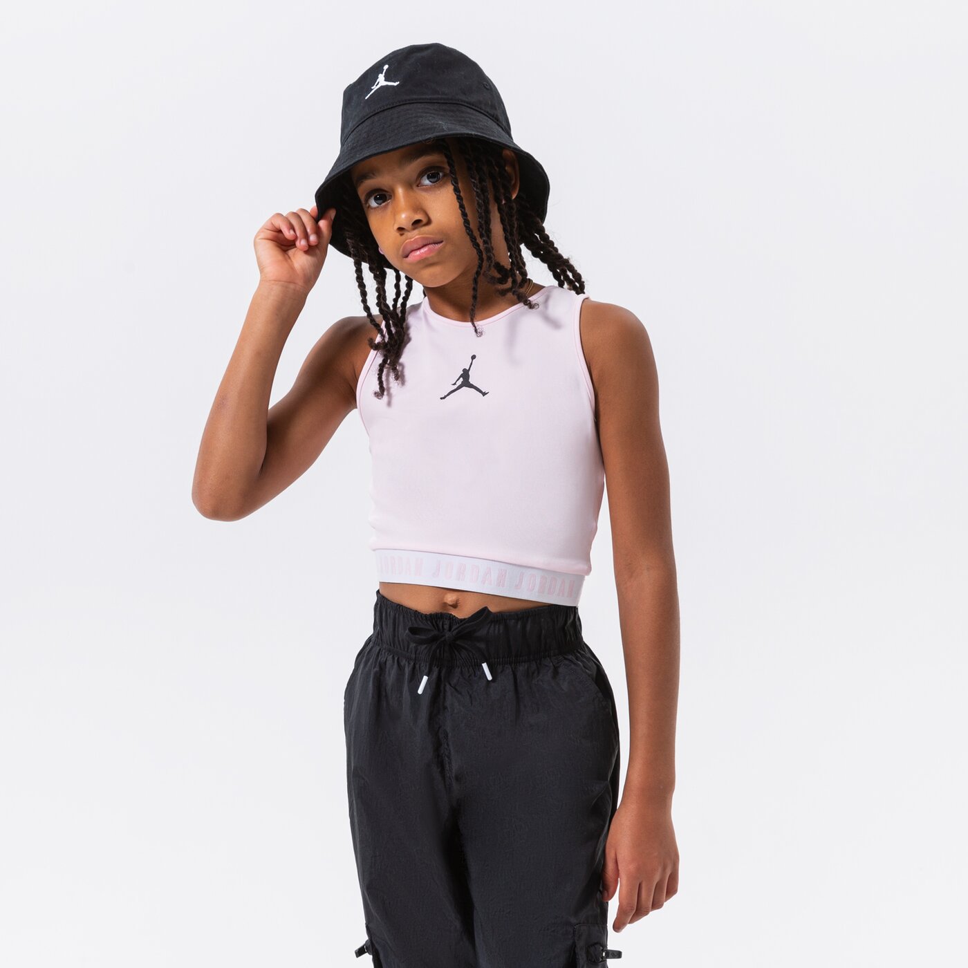 Детска тениска JORDAN ESSENTIALS ACTIVE ТОП GIRL 45a855-a9y цвят розов