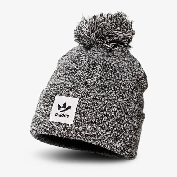 Дамска зимна шапка ADIDAS ЗИМНА ШАПКА MELANGE BOBBLE ed8031 цвят черен