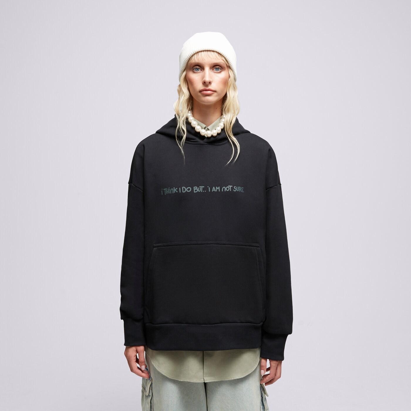 Мъжки суичър S.NOW JOB SIZEER HOODIE “I THINK I DO” BLACK si123blu50002 цвят черен