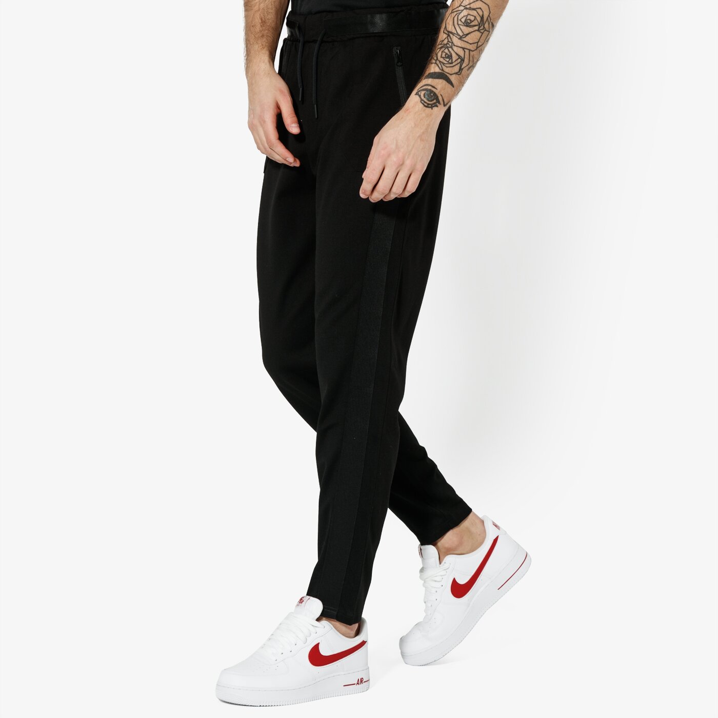 Мъжки панталони CONFRONT ПАНТАЛОНИ BUGLE cf19spm31001 цвят черен