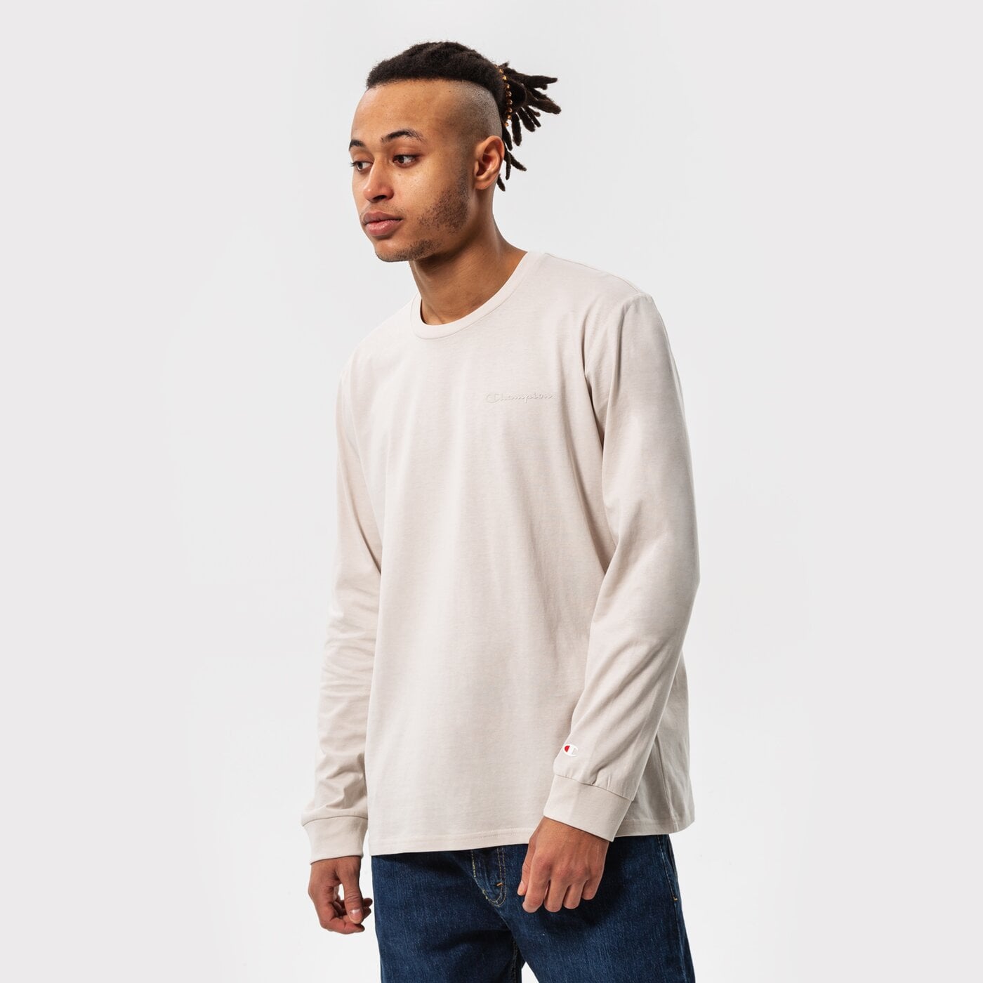 Мъжка тениска CHAMPION ТЕНИСКА LONG SLEEVE ТЕНИСКА 217162ms014 цвят кафяв