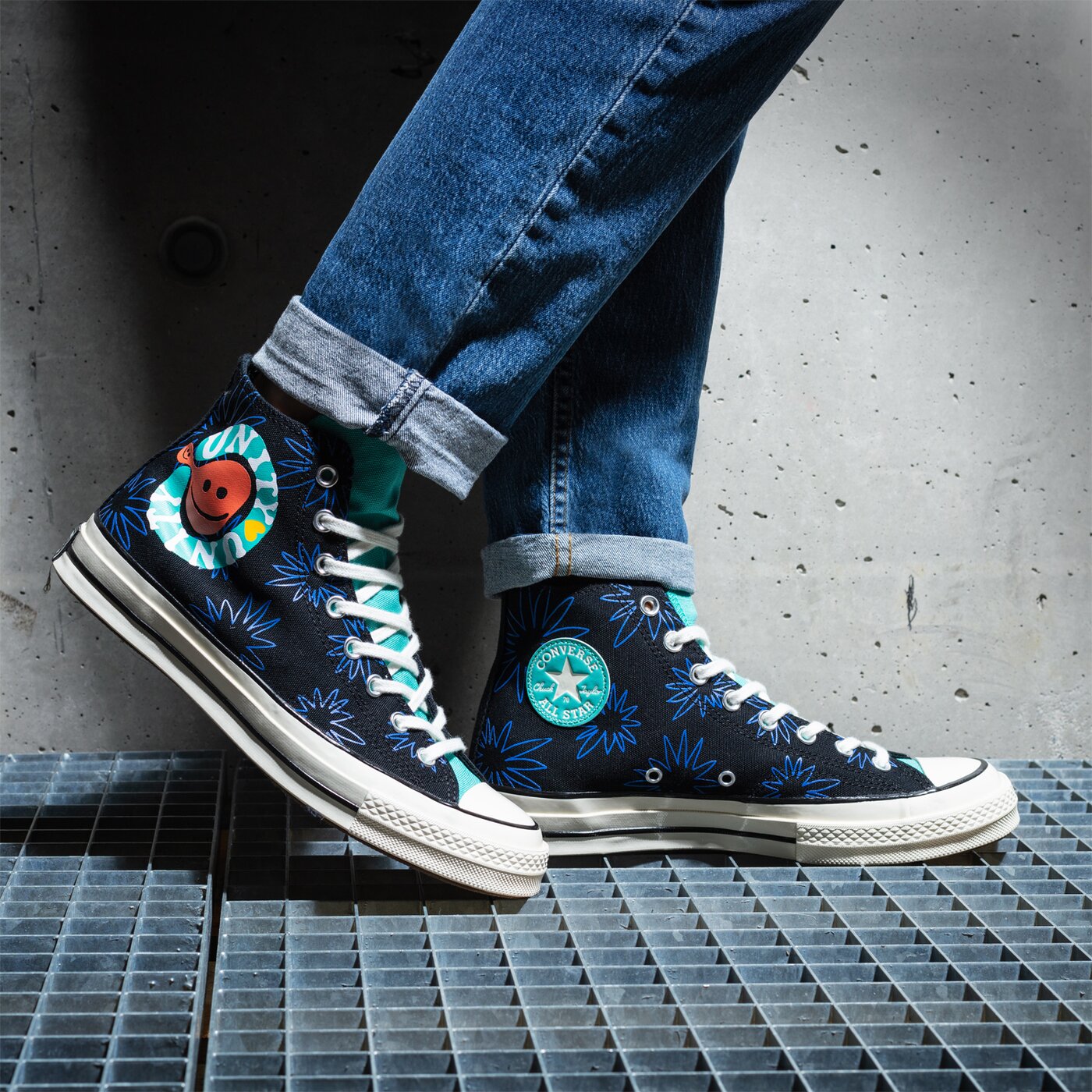 Мъжки маратонки CONVERSE CHUCK 70 UNITY FLORAL PRINT 172824c цвят черен