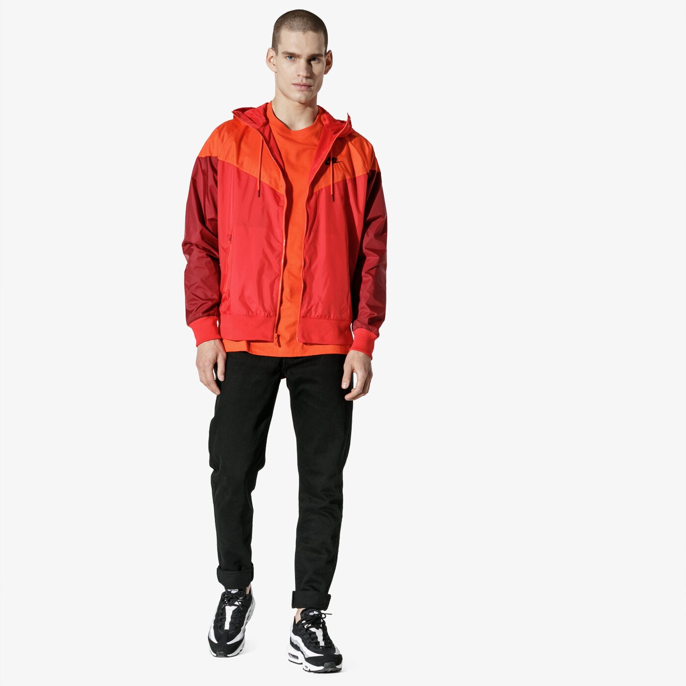 Мъжко преходно яке NIKE ЯКЕ  M NSW HE WR JKT HD ar2191-658 цвят червен