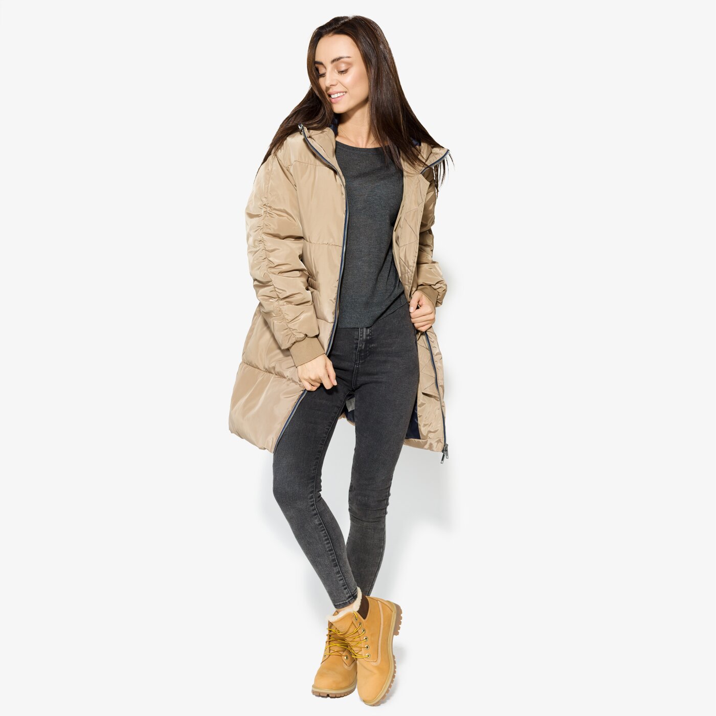 Дамско зимно яке CONFRONT ЯКЕ VANILLA cf37kud04001 цвят бежов