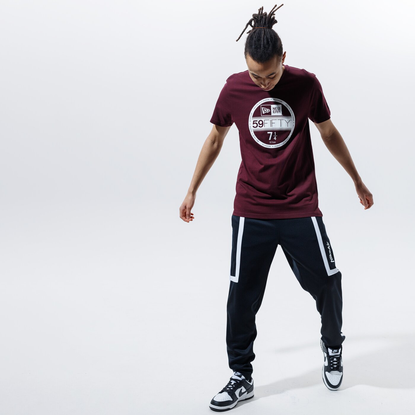 Мъжка тениска NEW ERA ТЕНИСКА VISOR STICKER TEE MRN TEE PROGRAM 12506365 цвят бордо