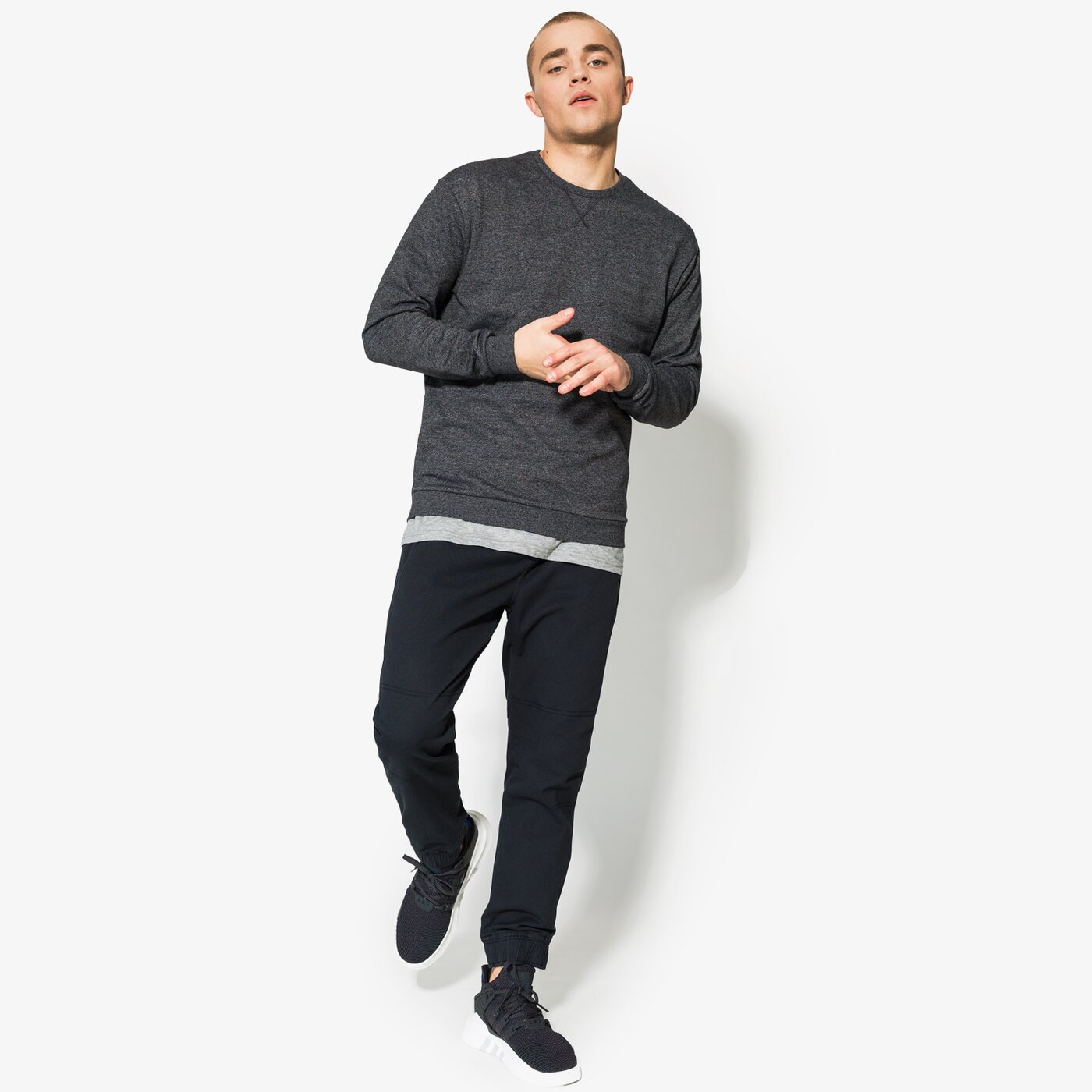 Мъжки суичър CONFRONT СУИТЧЪР TOM cf18blm11001 цвят сив