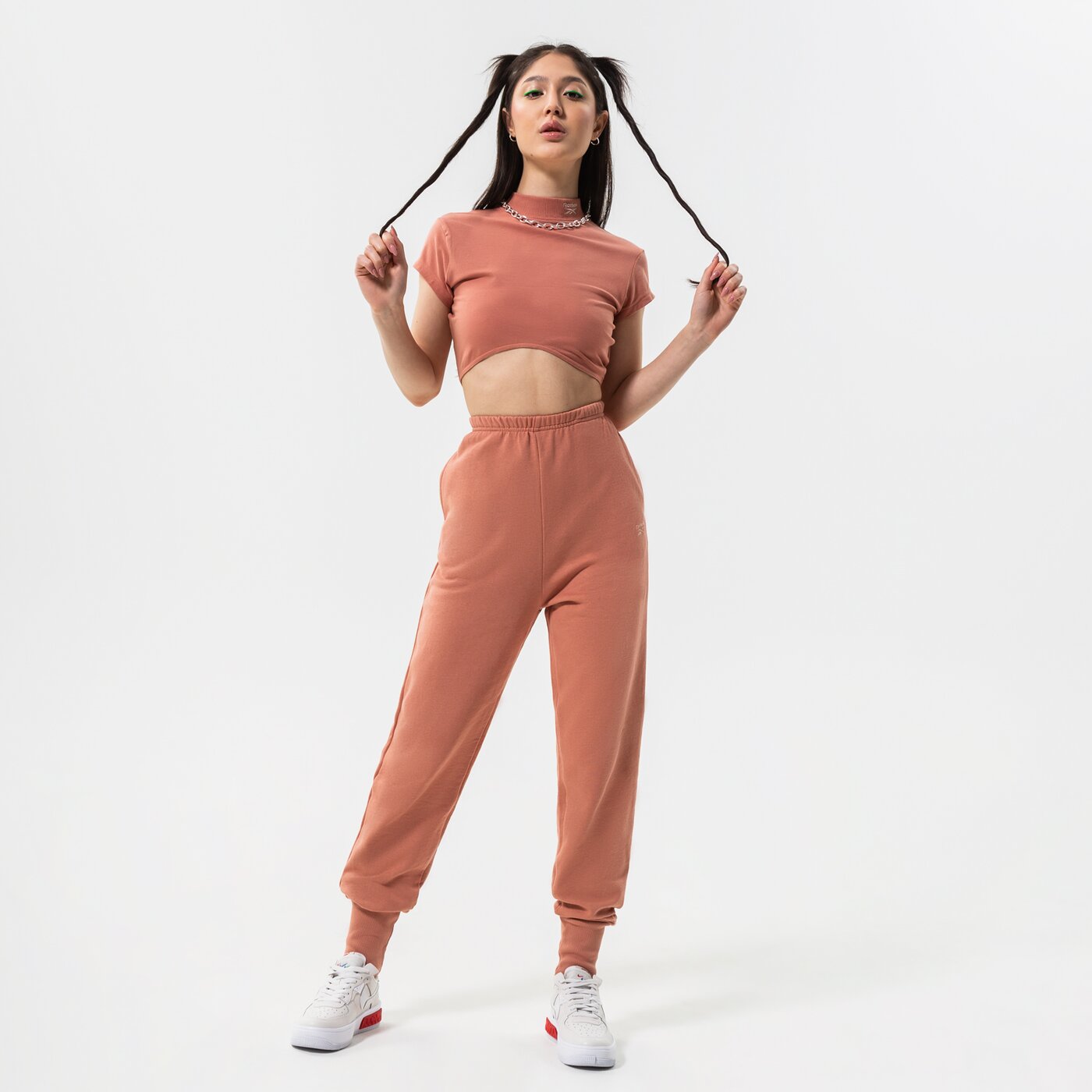 Дамски панталони REEBOK ПАНТАЛОНИ CL WDE COZY FT PANT h49234 цвят розов