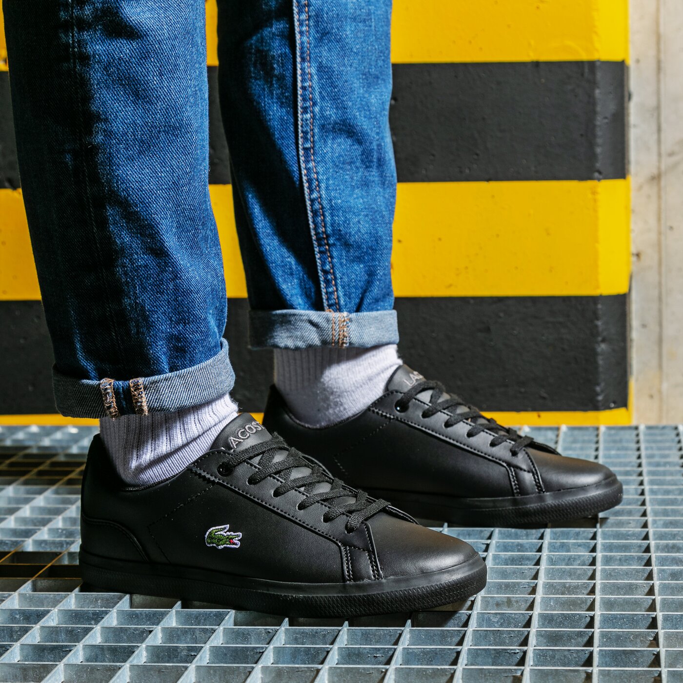 Детски маратонки LACOSTE LEROND BL 21 1 CUJ 741cuj001402h цвят черен