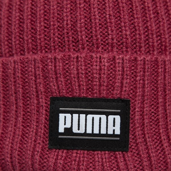 Дамска зимна шапка PUMA ШАПКА RIBBED CLASSIC CUFF 024038 05 цвят червен