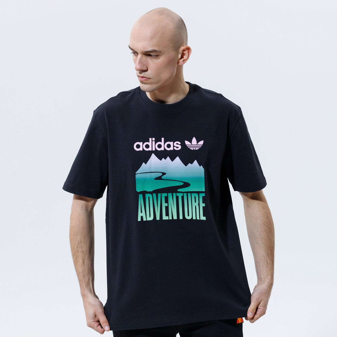 Мъжка тениска ADIDAS ТЕНИСКА ADV MOUNT TEE gn2357 цвят черен
