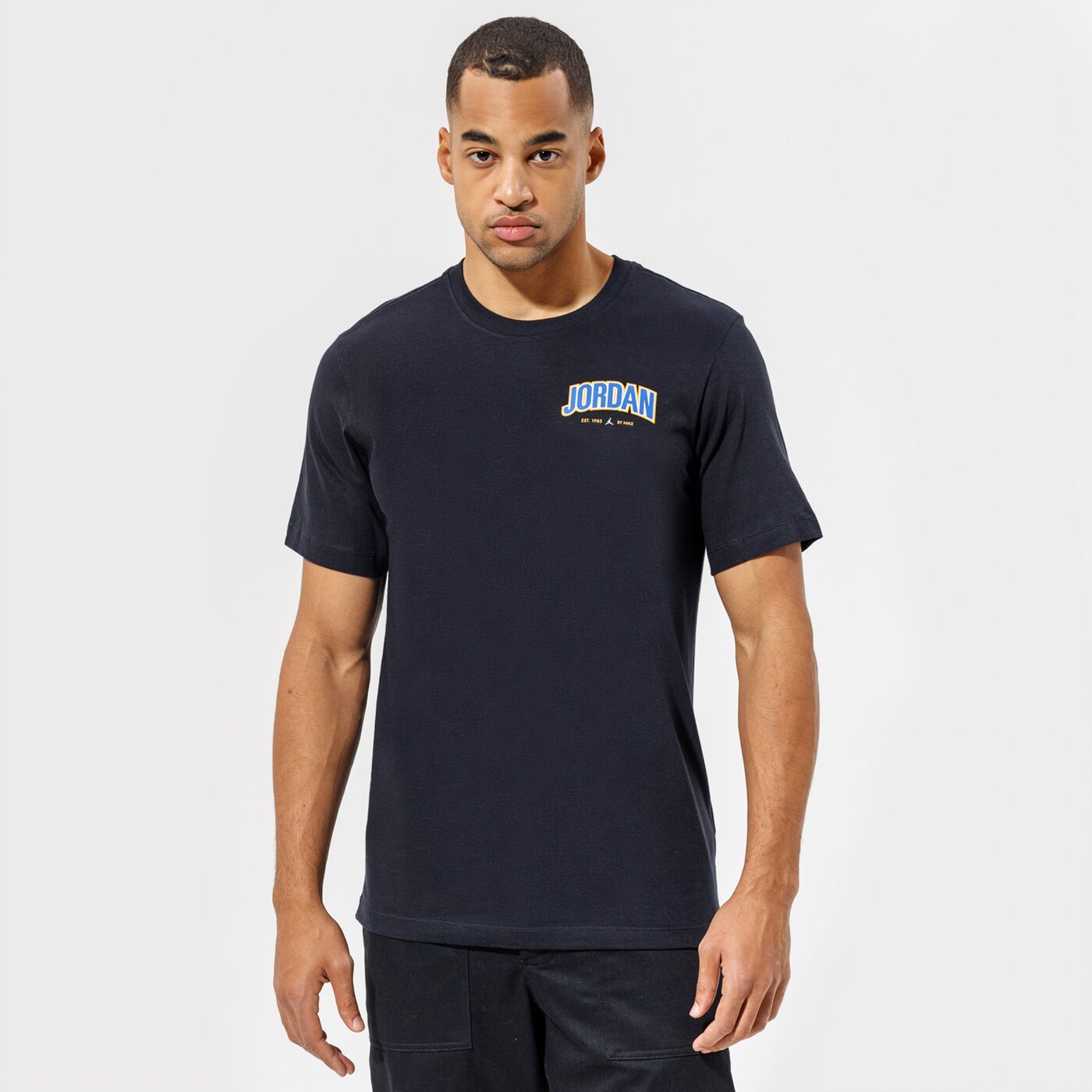 Мъжка тениска JORDAN ТЕНИСКА M J JMPMN GFX SS CREW dm3217-010 цвят черен