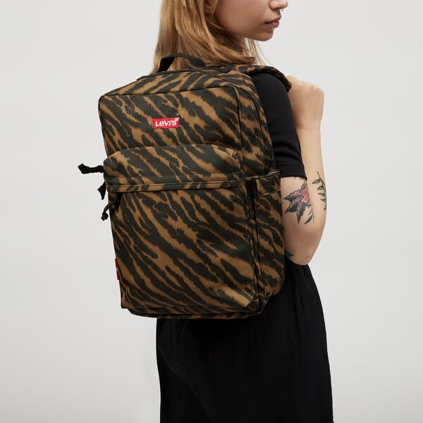 Детска раница LEVI'S РАНИЦА L-PACK STANDARD ISSUE d5501-0008 цвят кафяв