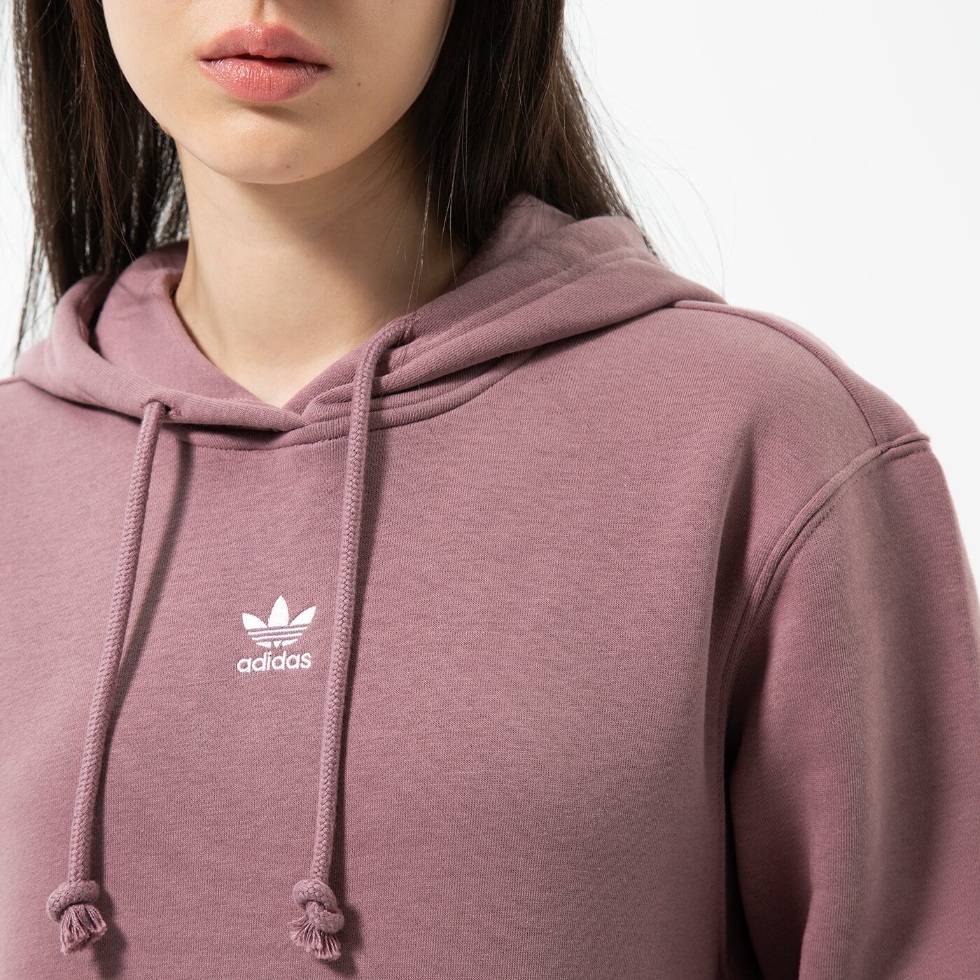 Дамски суичър ADIDAS СУИТЧЪР С КАЧУЛКА HOODIE hj7858 цвят розов