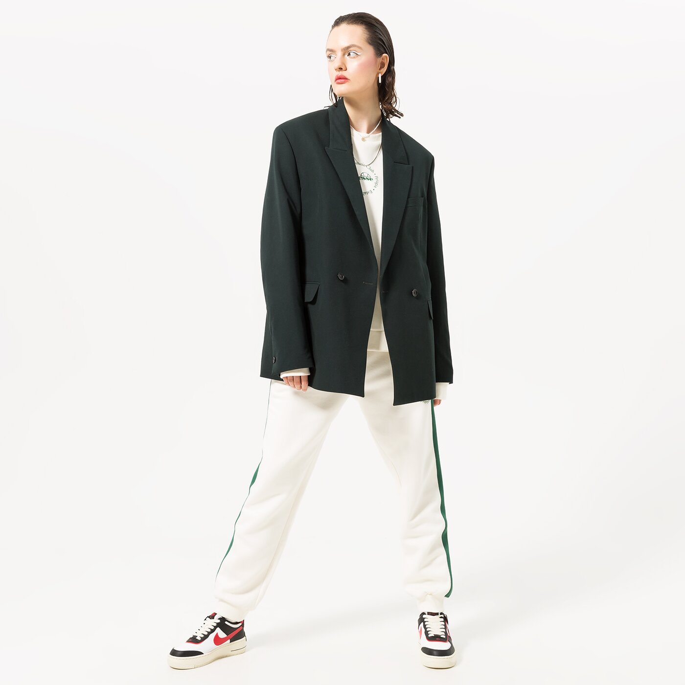 Дамски панталони ELLESSE ПАНТАЛОНИ AIRLA JOG PANT OFF WHT sgr17622904 цвят бял