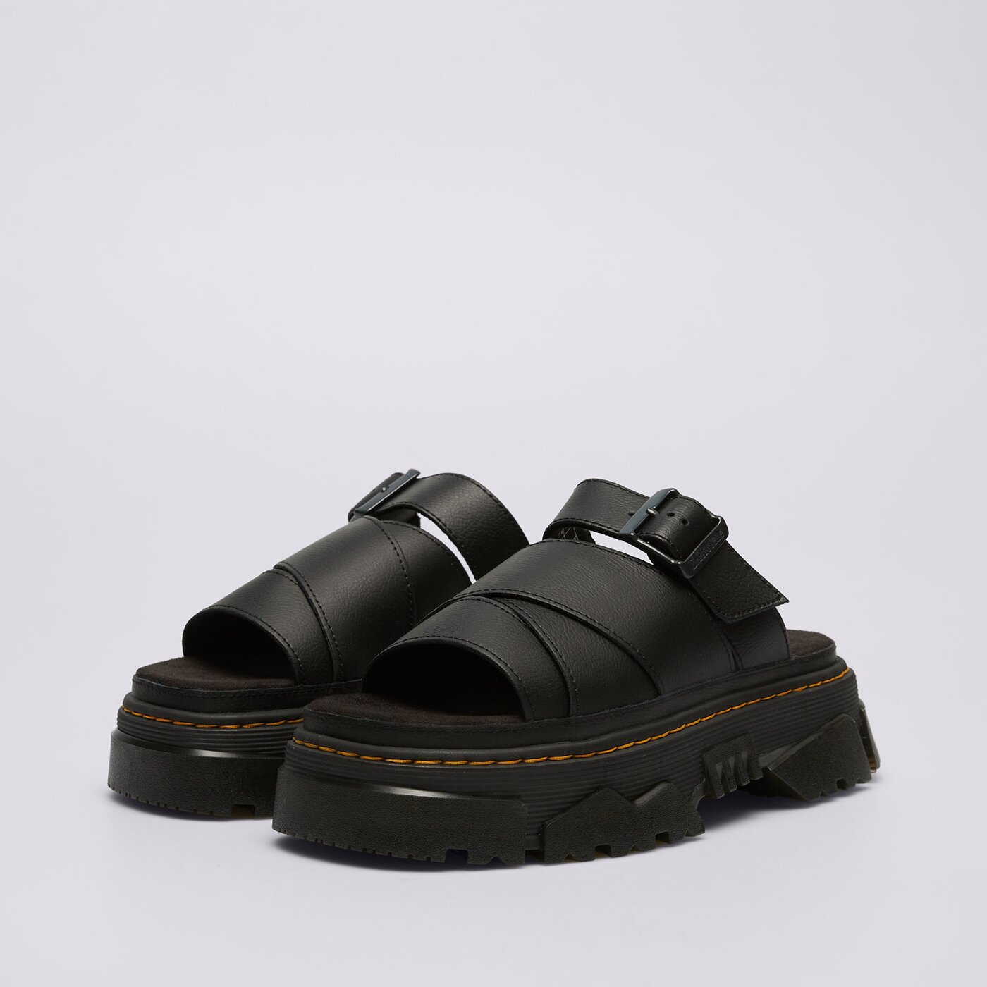 Дамски чехли и сандали DR.MARTENS MATTISON SLIDE SANDAL 40900001 цвят черен