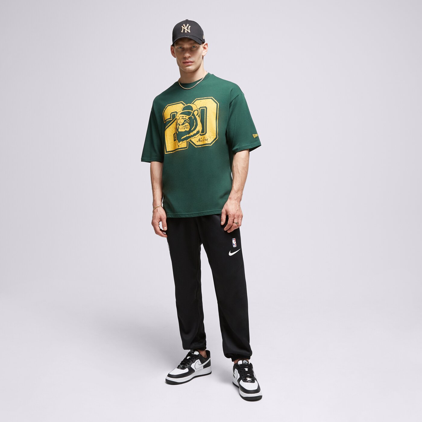 Мъжка тениска NEW ERA ТЕНИСКА NE LIFESTYLE OS NONE 60416418 цвят зелен