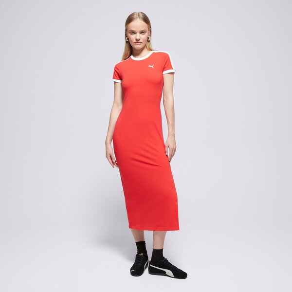 Дамски PUMA РОКЛЯ T7 АНЦУГS 632140 11 цвят червен