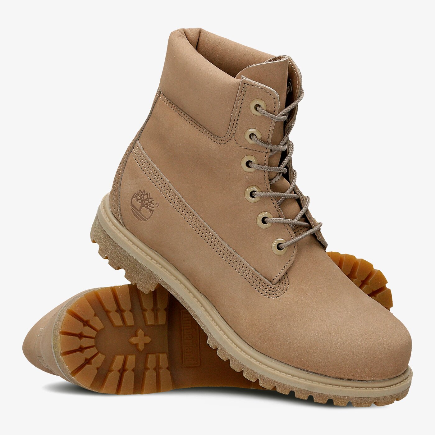 Дамски боти TIMBERLAND PREMIUM 6 INCH BOOT - W  a1k3y цвят бежов