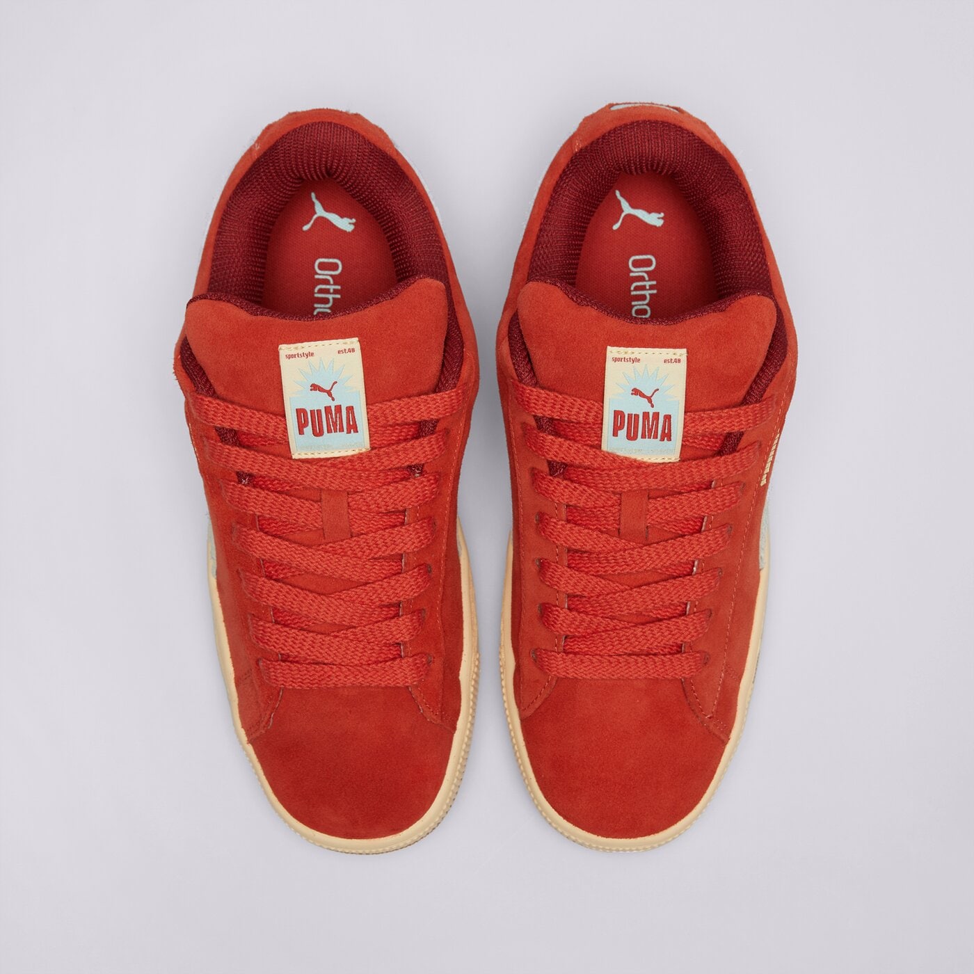 Мъжки маратонки PUMA SUEDE XL  40224601 цвят оранжев