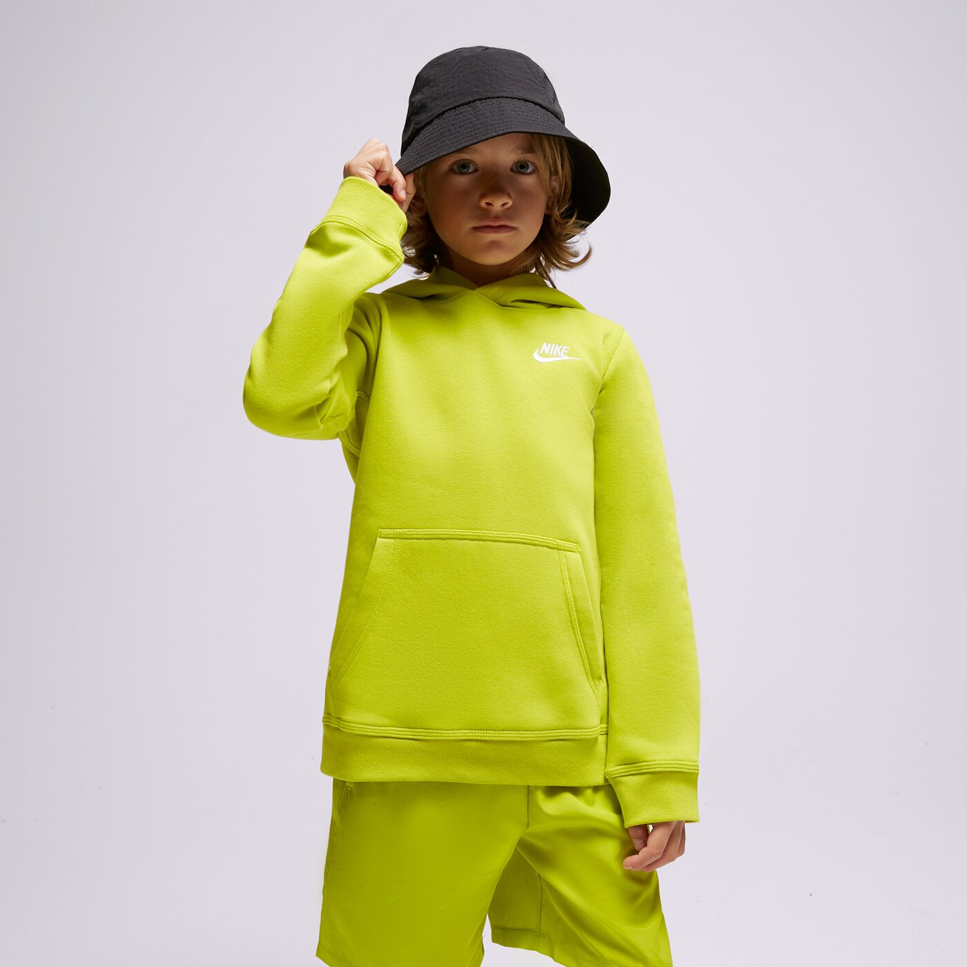 Детски суичър NIKE СУИТЧЪР С КАЧУЛКА NIKE SPORTSWEAR CLUB bv3757-308 цвят зелен