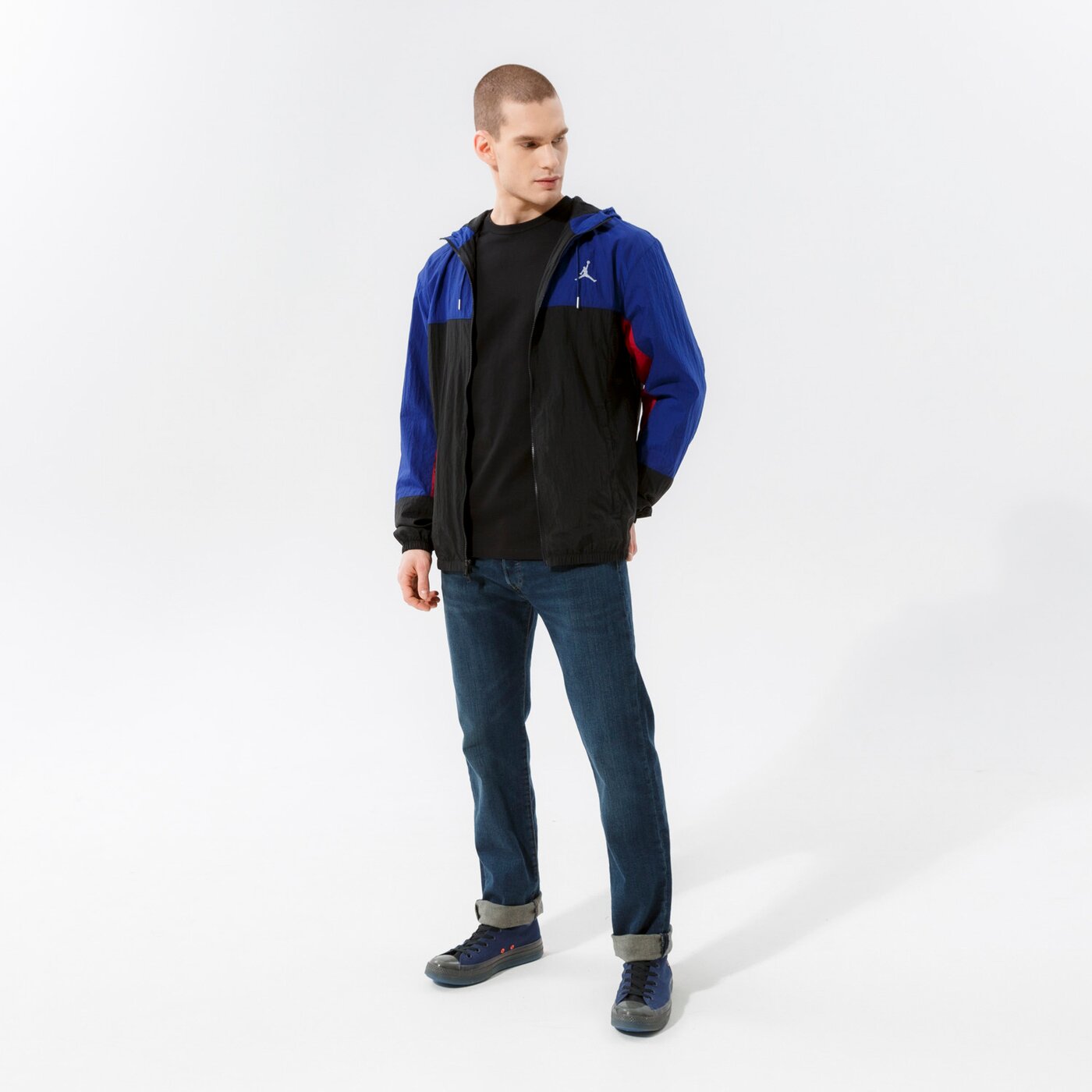 Мъжко преходно яке JORDAN ЯКЕ M J SPRT DNA JKT dj0252-455 цвят черен