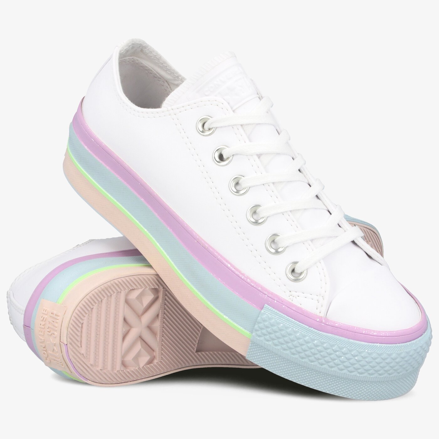 Дамски маратонки CONVERSE CHUCK TAYLOR ALL STAR LIFT 566156c цвят бял