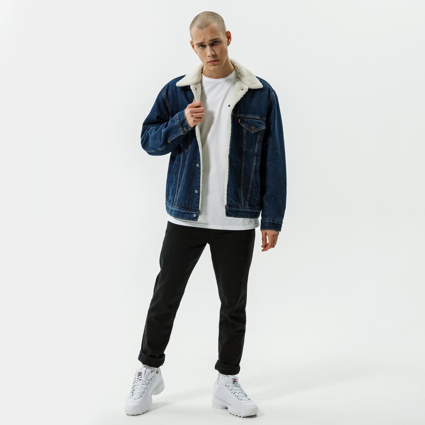 Мъжко преходно яке LEVI'S ЯКЕ VTG FIT SHERPA TRUCKER 791290013 цвят син