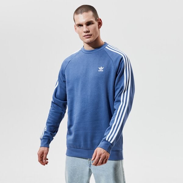 Мъжки суичър ADIDAS СУИТЧЪР 3-STRIPES CREW gn3482 цвят син