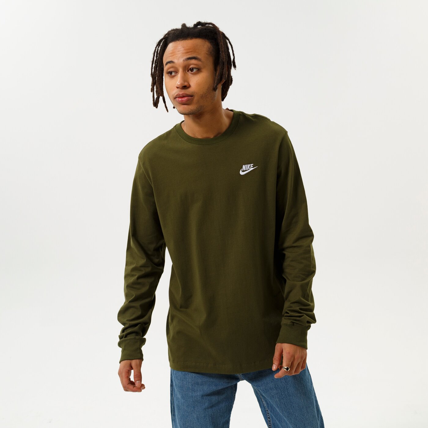 Мъжка тениска NIKE ТЕНИСКА SPORTSWEAR ar5193-327 цвят каки