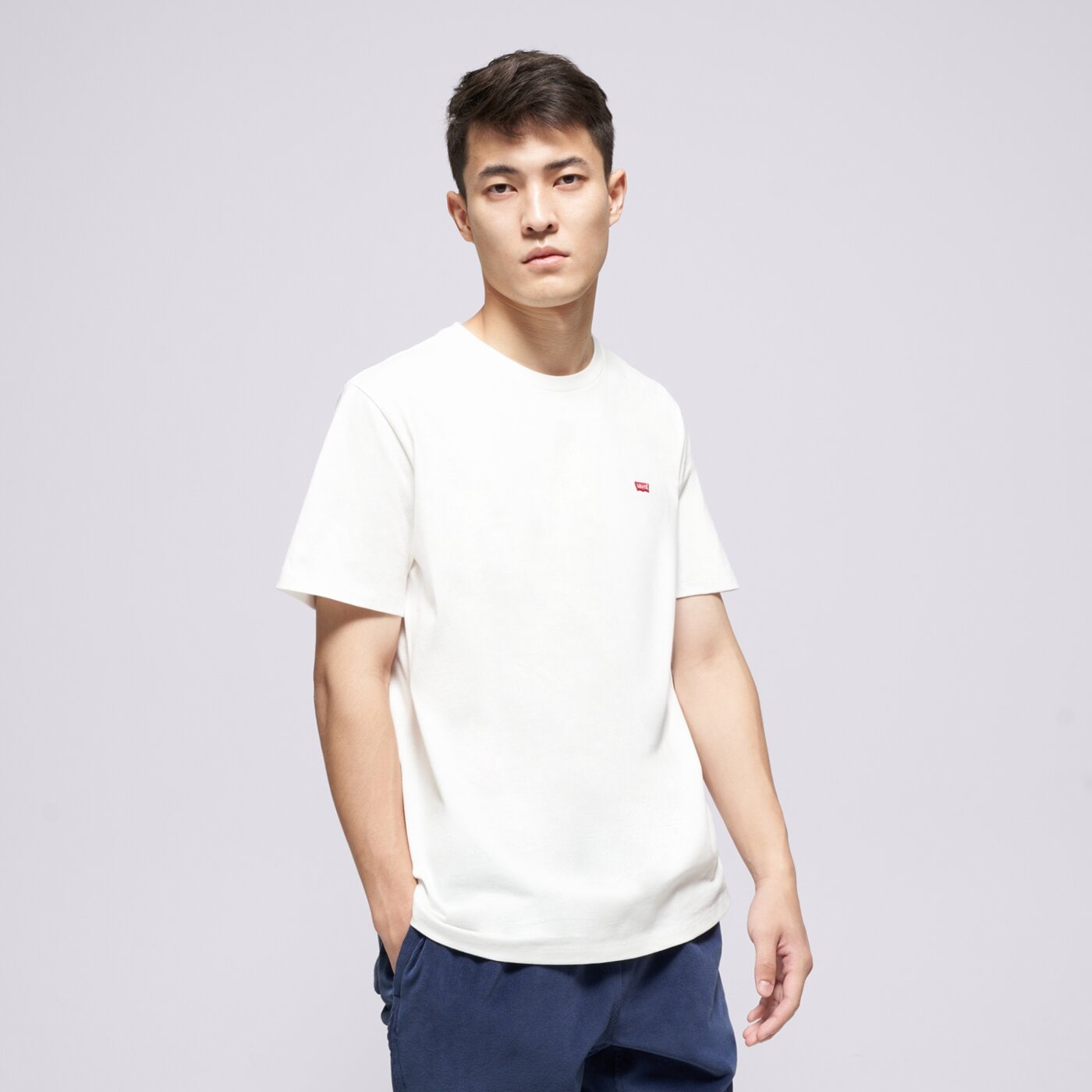 Мъжка тениска LEVI'S ТЕНИСКА SS ORIGINAL HM TEE 566050000 цвят бял