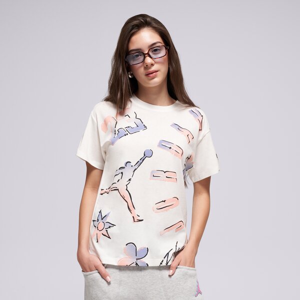 Детска тениска JORDAN ТЕНИСКА JDG 23 THROWBACK SS TEE GIRL 45f263-782 цвят кремав
